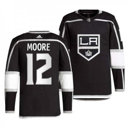 Los Angeles Kings tröja Trevor Moore 12 Adidas Svart Authentic - NHL Tröjor Herr